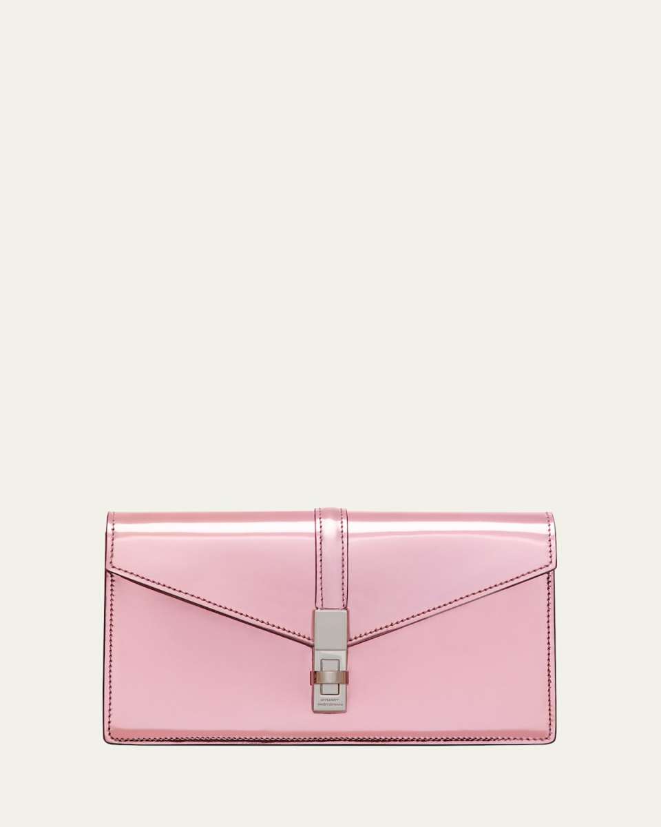 Posh Loveletter Metallic Leather Clutch Bag